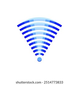 Difracción de señal inalámbrica de dibujos animados de ondas. Espectro de polarización, transmisor de antena, receptor de difracción de ruido señal inalámbrica de señal señal señal de señal. Ilustración vectorial de símbolo aislado