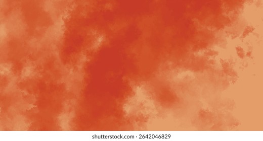 Diffused Blots of Crimson Ink Creating a Fiery Skyscape of Texture

