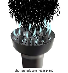 Diffuser hair. Nozzle for the hair dryer. The device for creating volume and curls.