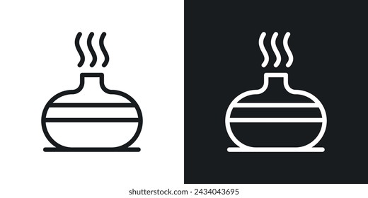 Diffuser Icon Designed in a Line Style on White background.