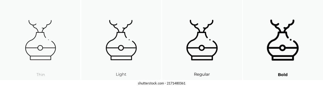 diffuser icon. Thin, Light Regular And Bold style design isolated on white background