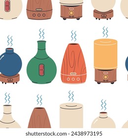 Diffuser vector cartoon seamless pattern background for wallpaper, wrapping, packing, and backdrop.