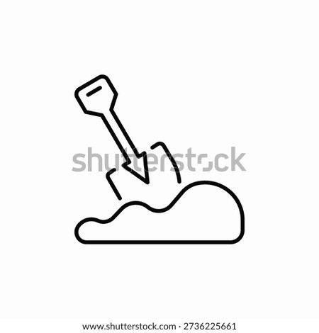 dig ground icon sign vector