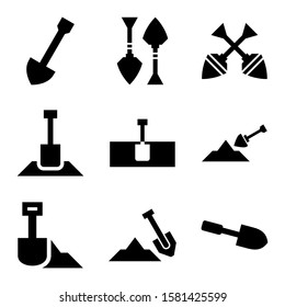dig icon isolated sign symbol vector illustration - Collection of high quality black style vector icons
