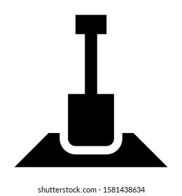 dig icon isolated sign symbol vector illustration - high quality black style vector icons
