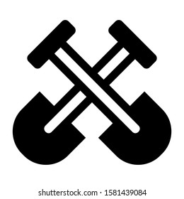 dig icon isolated sign symbol vector illustration - high quality black style vector icons
