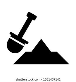 dig icon isolated sign symbol vector illustration - high quality black style vector icons

