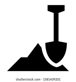 dig icon isolated sign symbol vector illustration - high quality black style vector icons
