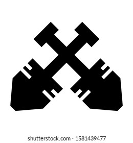 dig icon isolated sign symbol vector illustration - high quality black style vector icons
