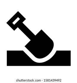 dig icon isolated sign symbol vector illustration - high quality black style vector icons
