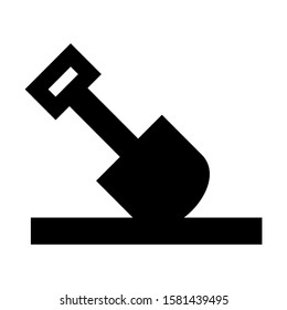 dig icon isolated sign symbol vector illustration - high quality black style vector icons
