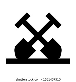 dig icon isolated sign symbol vector illustration - high quality black style vector icons
