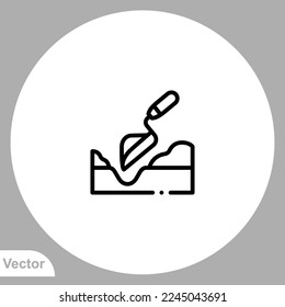 Dig icon sign vector,Symbol, logo illustration for web and mobile