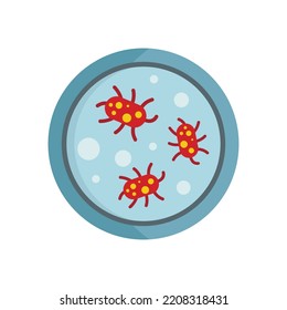 Digestion bacteria icon. Flat illustration of Digestion bacteria vector icon isolated on white background