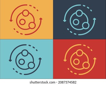 Digestion Bacteria Logo Template, Simple Flat Icon of bacteria,digestion,intestine