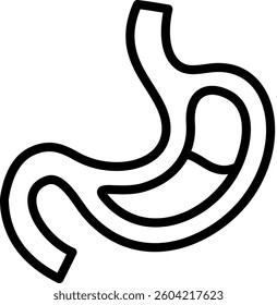 Digestion Icon Line Vector Illustration