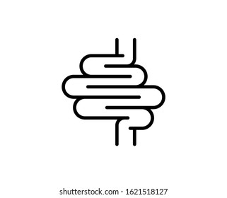 Digestion line icon. Vector symbol in trendy flat style on white background. Digestion sing for design.