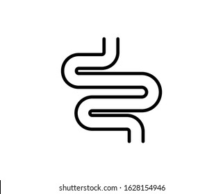 Digestion line icon. Vector symbol in trendy flat style on white background. Digestion sing for design.