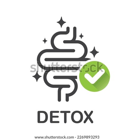 Digestion line icon. Vector symbol in trendy flat style on white background. Digestion sing for design.