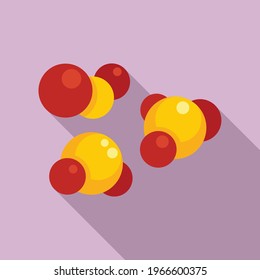 Digestion molecule icon. Flat illustration of Digestion molecule vector icon for web design