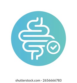 Digestion sing para diseño, icono, Vector.