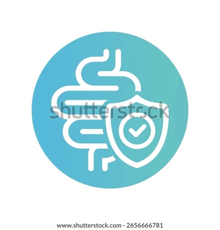 Digestion sing for design, icon, vector.