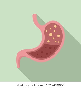 Digestion stomach liquid icon. Flat illustration of Digestion stomach liquid vector icon for web design