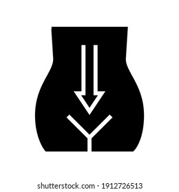 digestion system glyph icon vector. digestion system sign. isolated contour symbol black illustration
