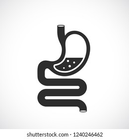 Digestion vector icon illustration isolated on white background