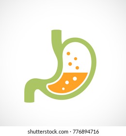 Digestion vector pictogram illustration isolated on white background