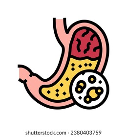 digestive enzymes gastroenterologist color icon vector. digestive enzymes gastroenterologist sign. isolated symbol illustration
