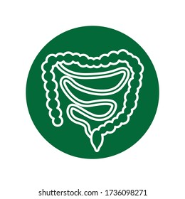 Diseño de iconos digestivos. ilustración vectorial
