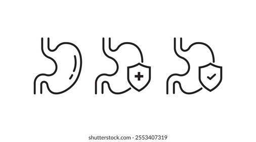 Digestive Stomach Icon for Health and Medical Graphics Ideal for Representing Stomach Anatomy and Digestive Health