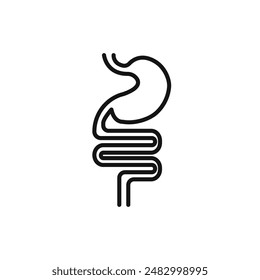 Digestive system icon logo sign vector outline