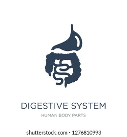 digestive system icon vector on white background, digestive system trendy filled icons from Human body parts collection, digestive system vector illustration