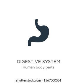 Digestive system icon vector. Trendy flat digestive system icon from human body parts collection isolated on white background. Vector illustration can be used for web and mobile graphic design, logo, 