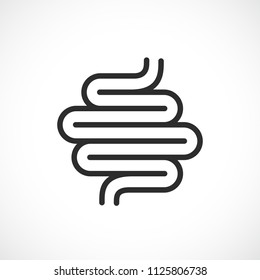 Digestive system vector icon isolated on white background