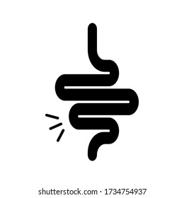 Digestive system vector icon isolated on white background. eps 10