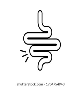 Digestive system vector icon isolated on white background. eps 10