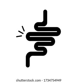 Digestive system vector icon isolated on white background. eps 10
