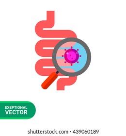 Digestive Tract with Virus Icon