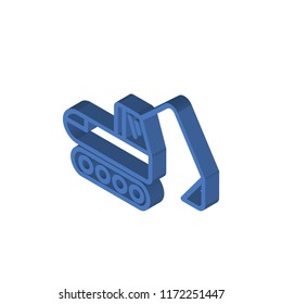 Digger isometric left top view 3D icon