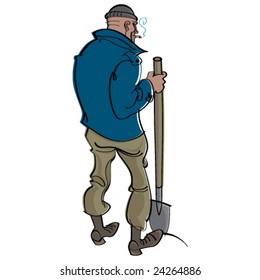 Digger - man with shovel