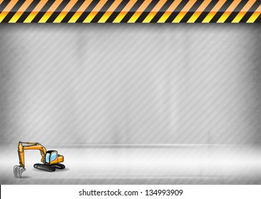 digger on the abstract background