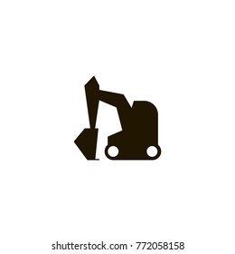 digging crane icon. sign design