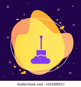 Digging, garden tool icon - Vector outline symbol design from