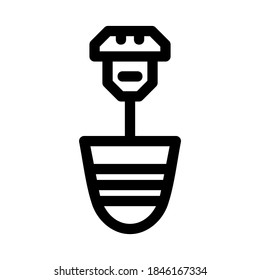 digging icon or logo isolated sign symbol vector illustration - high quality black style vector icons
