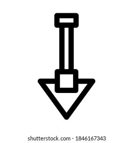 digging icon or logo isolated sign symbol vector illustration - high quality black style vector icons
