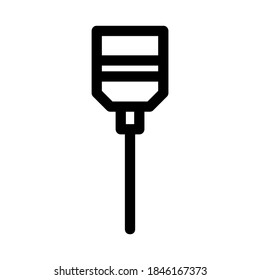 icono de excavación o logotipo símbolo de señalización aislado ilustración vectorial - iconos vectoriales de estilo negro de alta calidad
