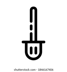 icono de excavación o logotipo símbolo de señalización aislado ilustración vectorial - iconos vectoriales de estilo negro de alta calidad

